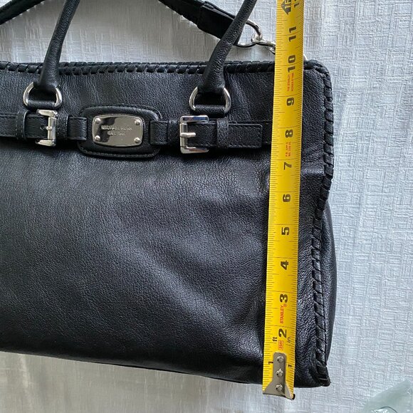 Michael Kors Leather Hamilton Shoulder Bag Black - Picture 9 of 14